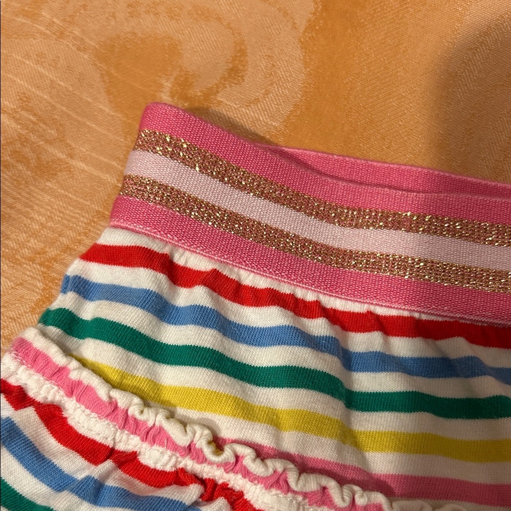 Mini Boden Colorful Striped Ruffle Skirt - Picture 3 of 4